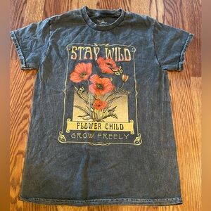Stay Wild Flower Child Women’s T-Shirt - Gray